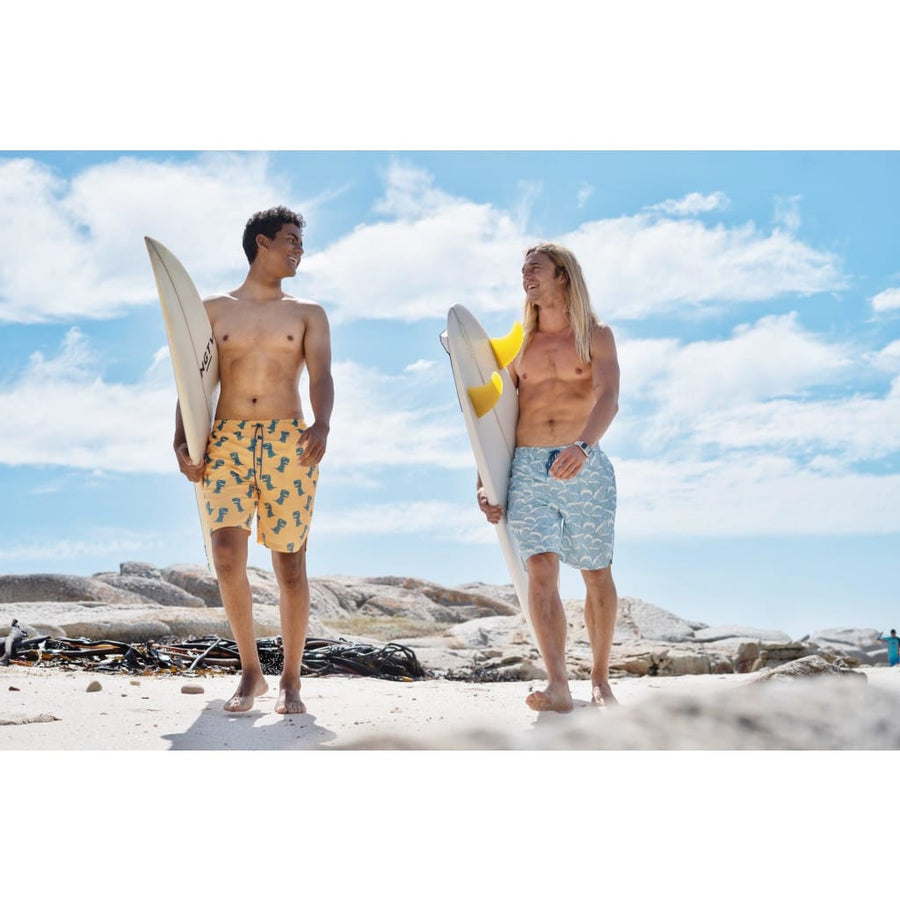 Faro Boardshorts - Ocean Waves Print - Boardshorts